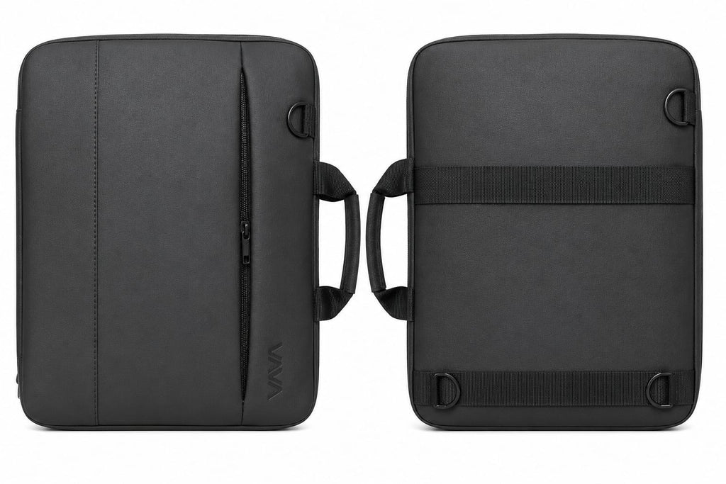 VAVA Black Slim Laptop Sleeve Bag - 15.6 inch with Handle