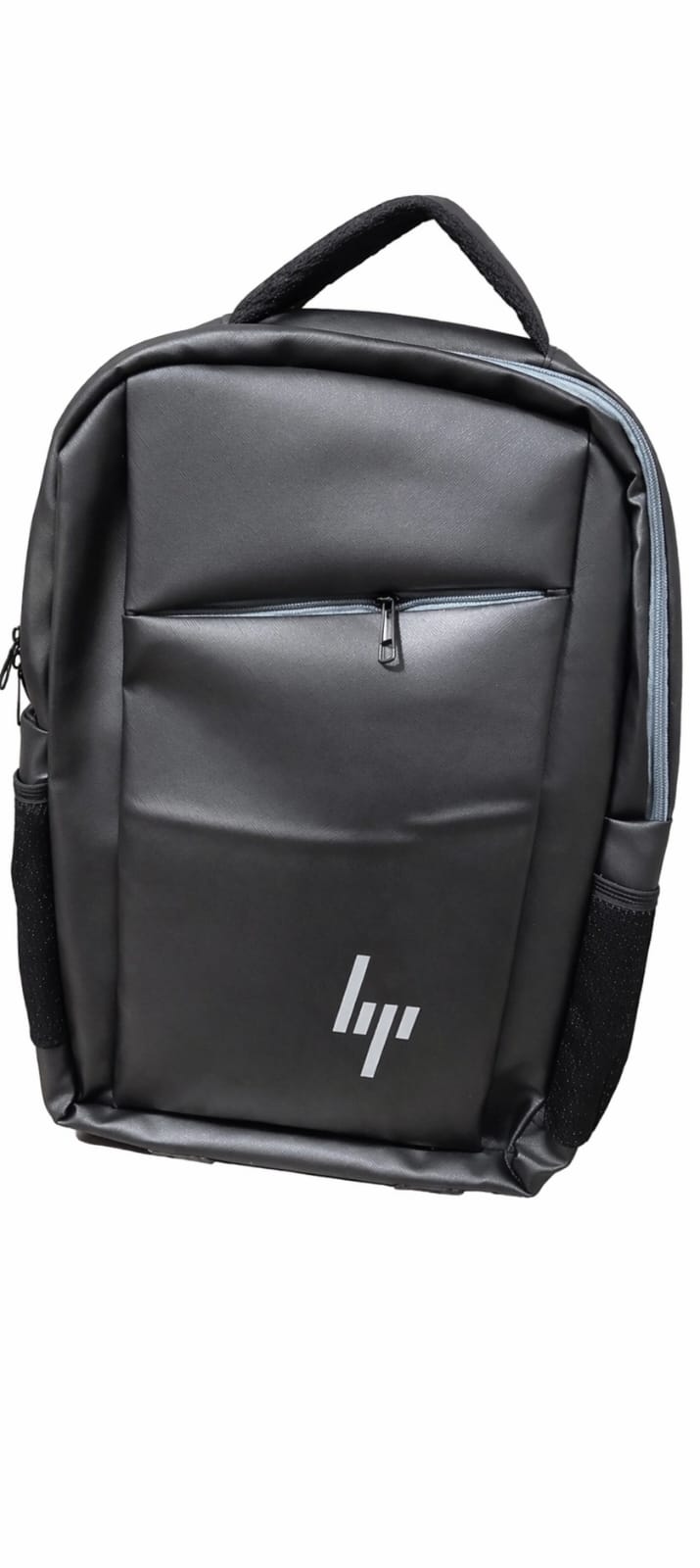 vHP Black PU Leather Laptop Backpack - 15.6 inch Office Bag