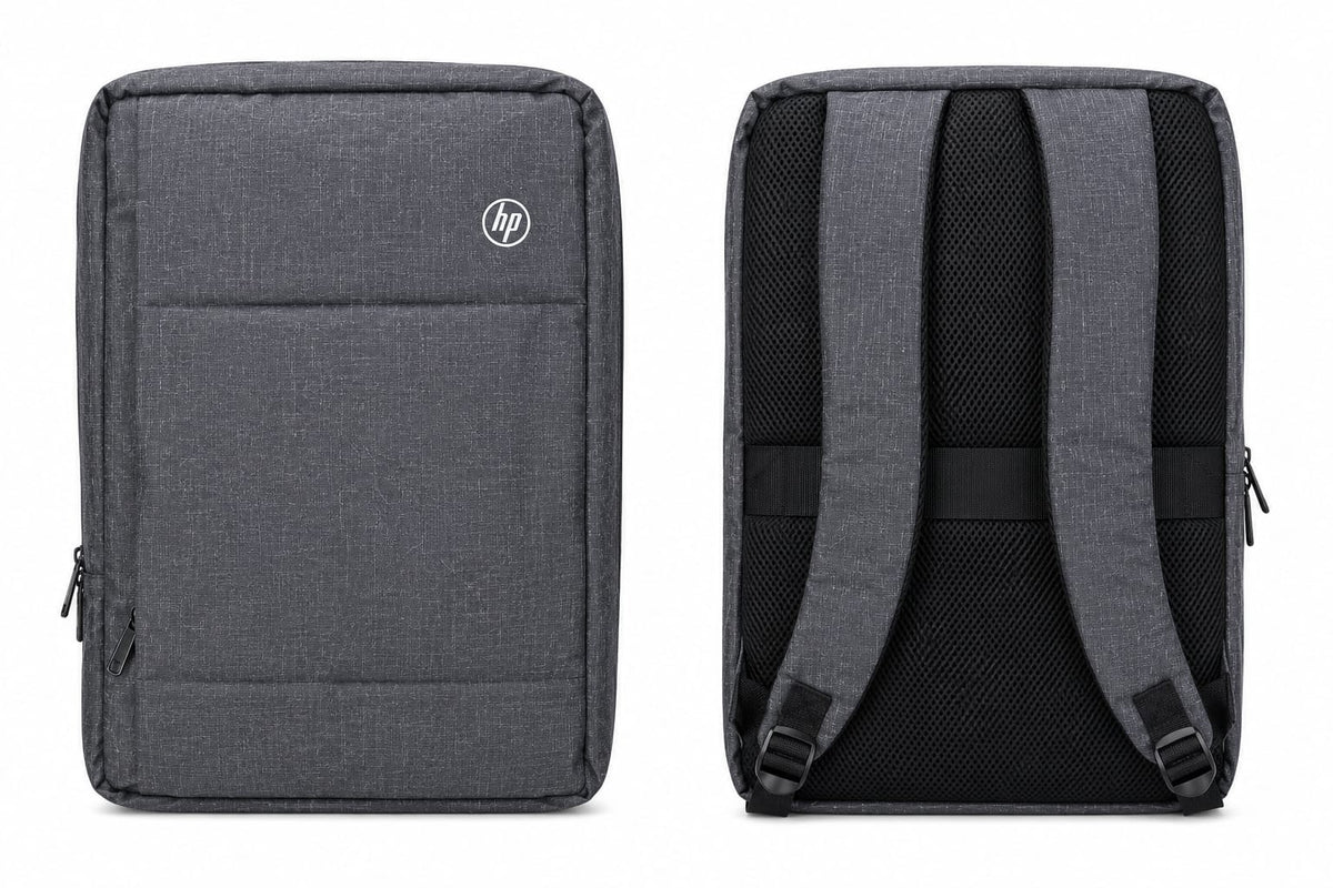 HP Grey Laptop Backpack - 15.6 inch Office Bag
