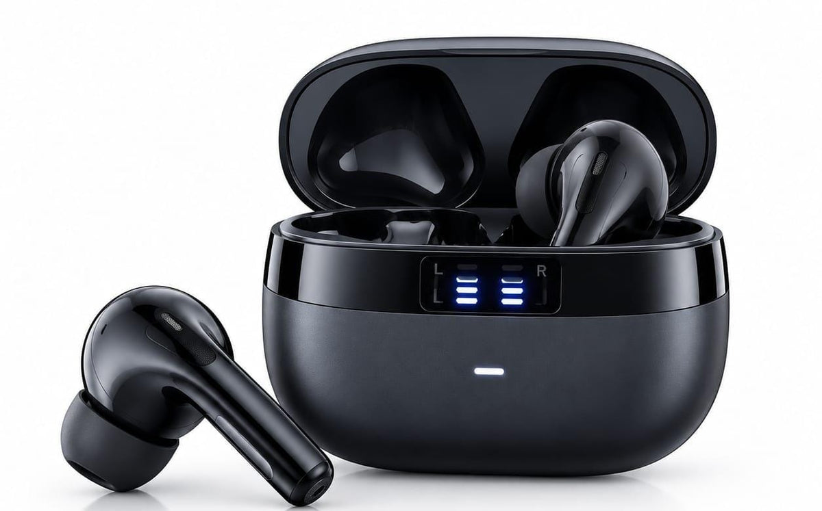 Buds Pro 4 Wireless Earbuds Black | 3 Voice Changer + Volume Control