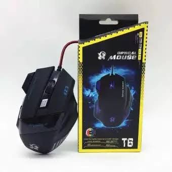 T6 Wired Optical Gaming Mouse