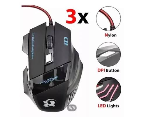 T6 Wired Optical Gaming Mouse